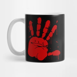 Bloody Hand Print Mug